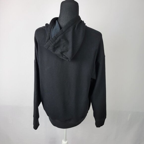 Buffalo David Bitton Hoodie Pullover Sweater Women's L Black Stretch Super Soft - Picture 4 of 9